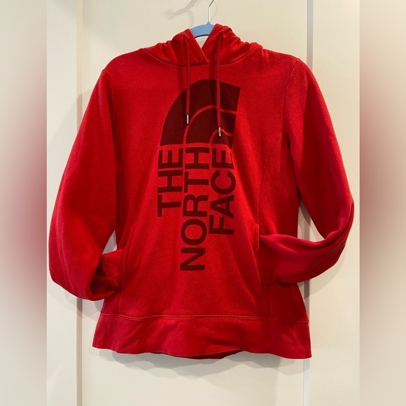 The North Face Tops - The North Face Red Hoodie Size M
